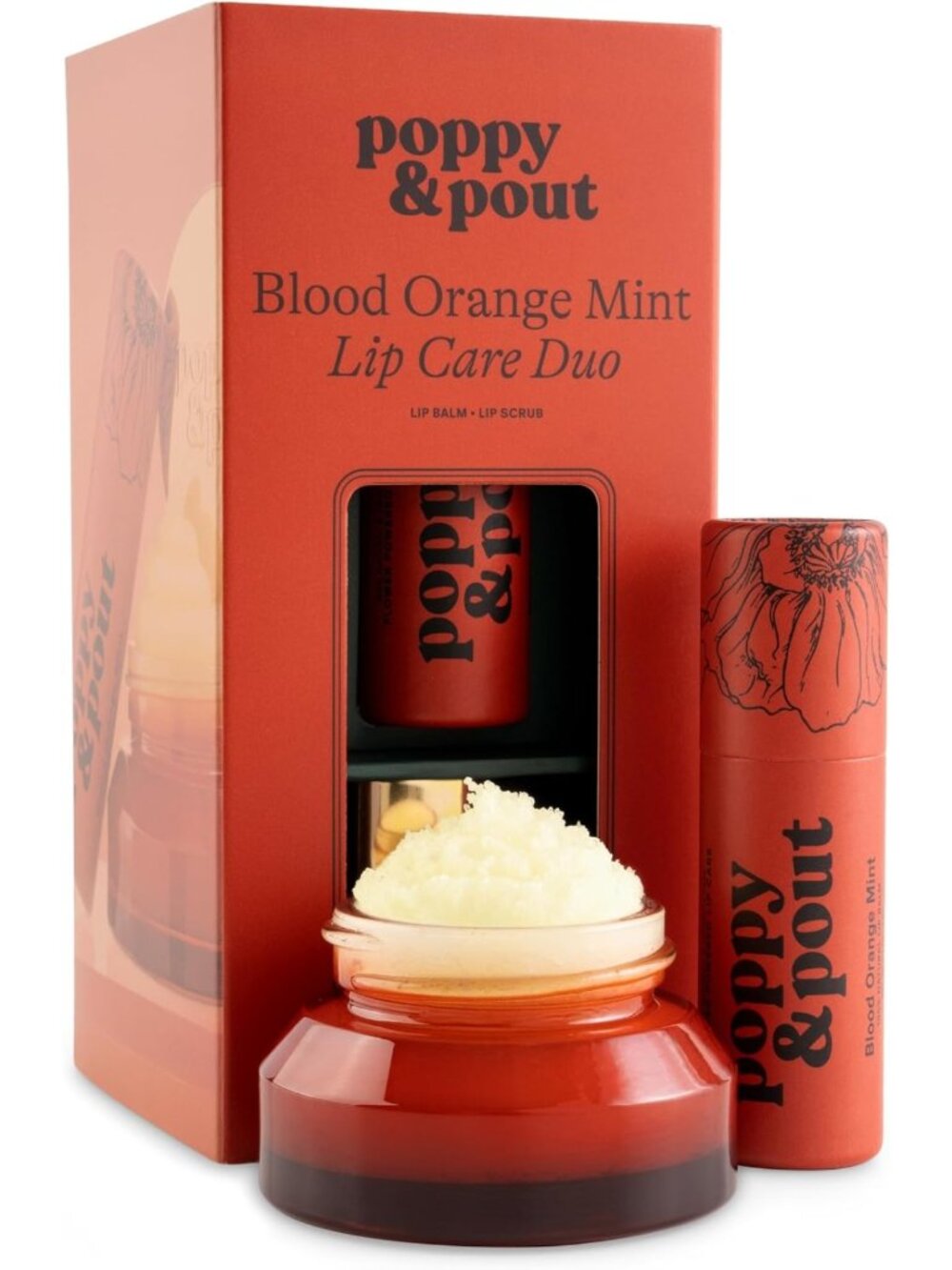 Natural Lip Care Set | Exfoliating Lip Scrub & Balm in Eco-Friendly Packaging